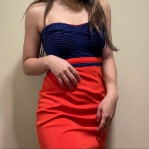 strapless silence + noise dress